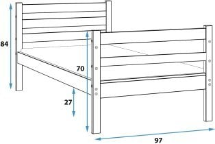 BMS Group - Pograd Eryk - 90x200 cm - bor