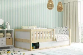 Otroška postelja Smart 2 - 80x160 cm - bor/bela