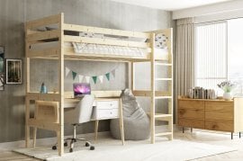 Etažna postelja Antresola - 90x200 cm - bor