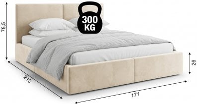 BMS Group - Dvižna postelja Hilton 2 - 160x200 cm - kašmir