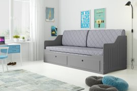Postelja transformer Grand - 80x200 ali 160x200 cm - grafit