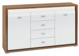 Komoda Dallas 04 - bela, oreh
