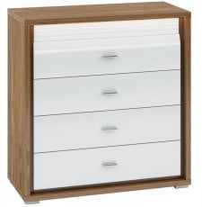 Komoda Dallas 05 - bela, oreh