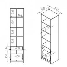 ML Meble - Omara IQ 06 - marine modra