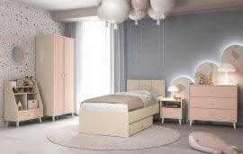 Otroška soba Mevel - roza - 1 sestav