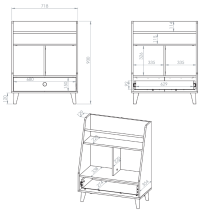 ML Meble - Otroska postelja Mevel 08 - 90x200 cm