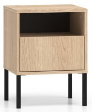 Nočna omarica Barnee 05 - hrast lindberg