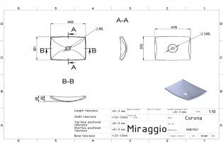 Miraggio - Nadpultni umivalnik Corona