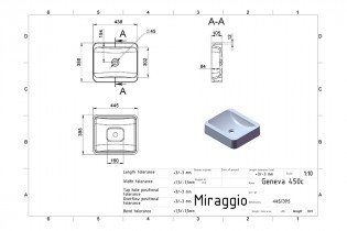 Miraggio - Nadpultni umivalnik Geneva 