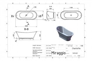 Miraggio - Kad za kopalnico Charlotte