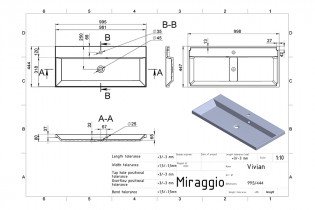 Miraggio - Nadpultni umivalnik Vivian