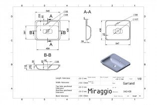 Miraggio - Nadpultni umivalnik Garland