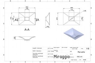 Miraggio - Nadpultni umivalnik Marsel