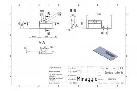Miraggio - Umivalnik Genius 1250 desni