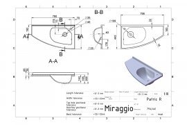 Miraggio - Umivalnik Patrik desni
