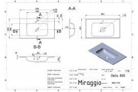 Miraggio - Umivalnik Della 800
