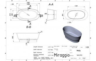 Miraggio - Kad za kopalnico Molly