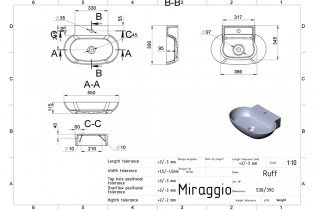Miraggio - Umivalnik Ruff
