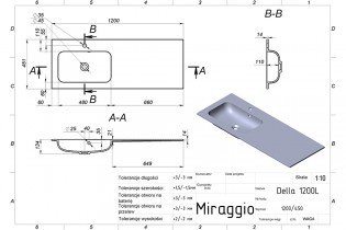 Miraggio - Umivalnik Della 1200 L