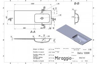Miraggio - Umivalnik Della 1200 R