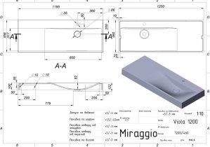 Miraggio - Umivalnik Viola 120 R