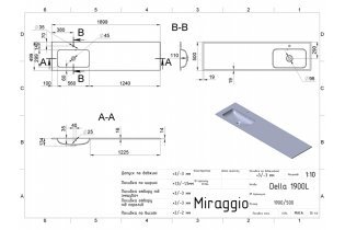 Miraggio - Umivalnik Della 1900 L