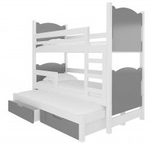 Bela/siva CH-Let-W+GRA-D030