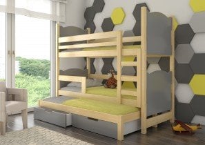 ADRK - Pograd Leticia 75x180 cm z dodatnim ležiščem - bor