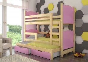 ADRK - Pograd Leticia 75x180 cm z dodatnim ležiščem - bor