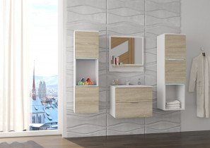 Set 2 - bela mat in sonoma