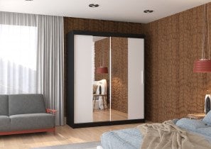 ADRK - Garderobna omara z drsnimi vrati Dallas - 180 cm