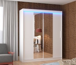 ADRK - Garderobna omara z drsnimi vrati Dallas - 180 cm
