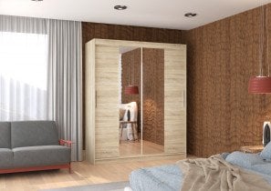 ADRK - Garderobna omara z drsnimi vrati Dallas - 180 cm