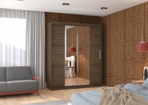 ADRK - Garderobna omara z drsnimi vrati Dallas - 180 cm