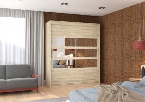 ADRK - Garderobna omara z drsnimi vrati Toledo - 180 cm