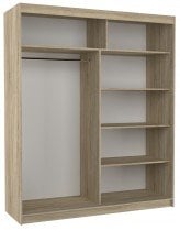 ADRK - Garderobna omara z drsnimi vrati Dolores - 180 cm