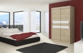 Garderobna omara z drsnimi vrati Enzo - 150 cm