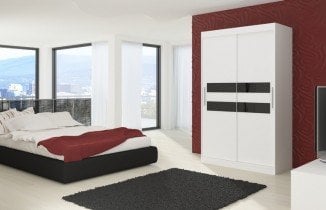 Bela s črnimi vstavki