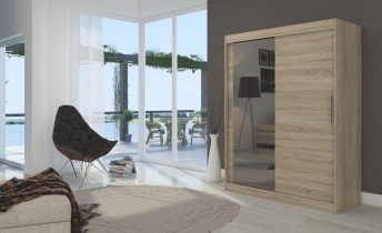 ADRK - Garderobna omara z drsnimi vrati Bianco - 150 cm