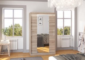 ADRK - Garderobna omara z drsnimi vrati Santos - 120 cm