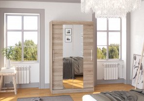 ADRK - Garderobna omara z drsnimi vrati Santos - 120 cm