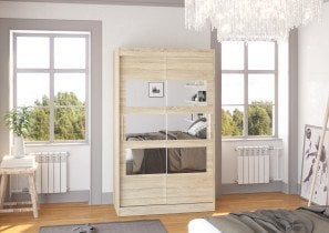 ADRK - Garderobna omara z drsnimi vrati Kolorado - 120 cm