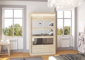 ADRK - Garderobna omara z drsnimi vrati Kolorado - 120 cm