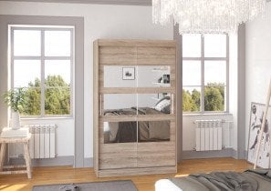 ADRK - Garderobna omara z drsnimi vrati Kolorado - 120 cm