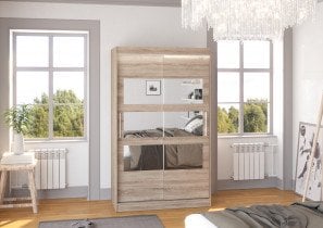 ADRK - Garderobna omara z drsnimi vrati Kolorado - 120 cm