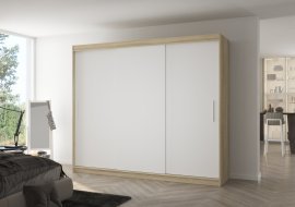 Garderobna omara z drsnimi vrati Antos 250x58x215 cm