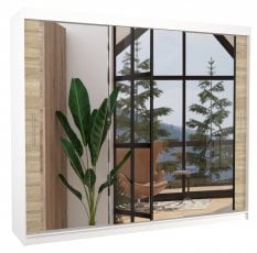 Bela - hrast sonoma SW-CHE-W+S-250+A438