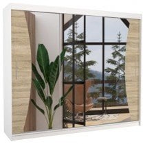 Bela/hrast sonoma SW-DIE-W+S-250+A444