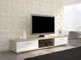 ADRK - TV regal Sella visoki sijaj v različnih barvnih kombinacijah