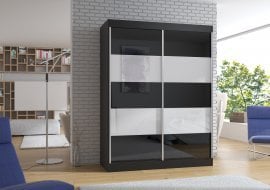 Garderobna omara z drsnimi vrati Bergo - 150 cm